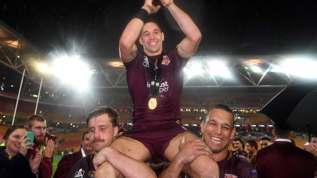 Slater played his last ever Origin match but Melbourne viewers missed the post-game farewell. 