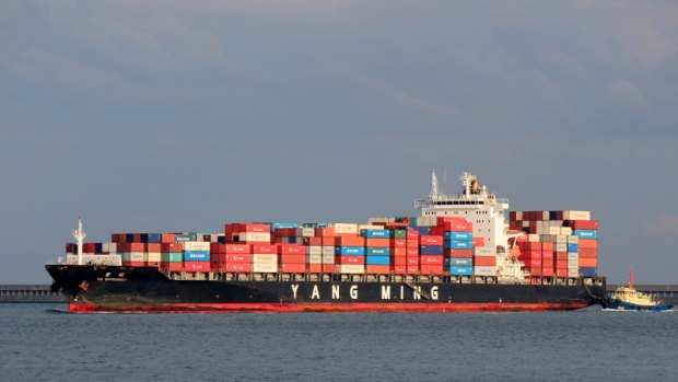 YM Efficiency lost 83 containers overboard off the central coast.