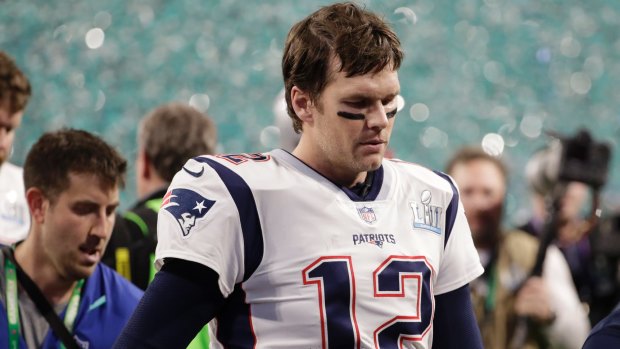 Comeback: Quarterback Brady will look to go one better than last year's Super Bowl defeat.