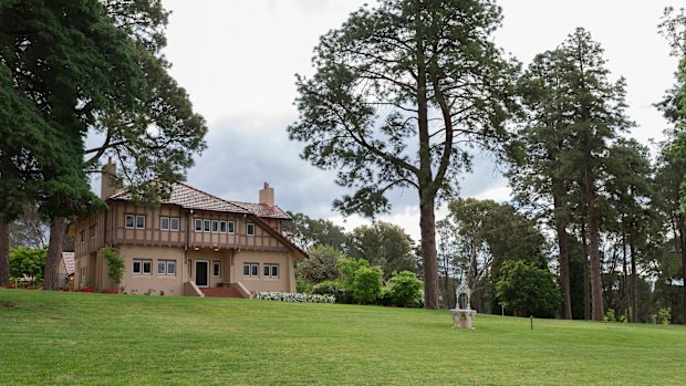 The front of Westridge House, one of Canberra's oldest homes, at 55 Banks Street Yarralumla. 