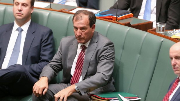 Special Minister of State Mal Brough in question time on Monday.