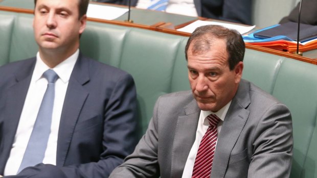 Special Minister of State Mal Brough in question time on Monday.