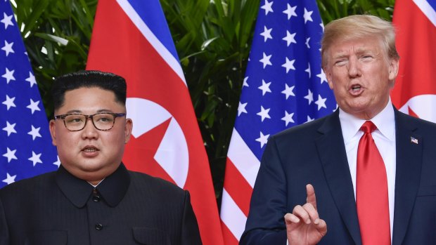 Kim Jong-Un and Donald Trump met in Singapore in June.