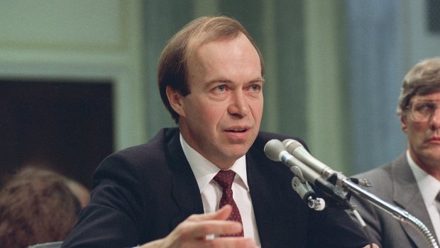 James Hansen, director of NASA's Goddard Institute for Space Studies in New York, warned the US Congress in 1988 that human-induced global warming was already underway and 'may have important implications other than for human comfort'. (This photo taken in 1989.)
