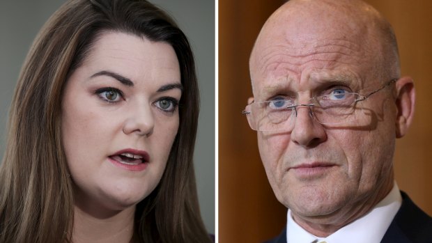 Sarah Hanson-Young says David Leyonhjelm hurled sexist abuse at her during a debate on violence against women.