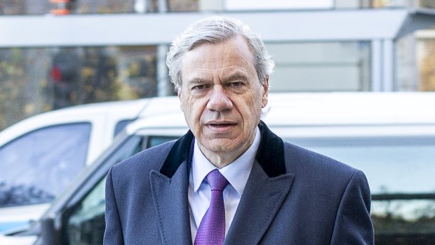 Liberal Party president Michael Kroger arrives at Federal Court on Thursday.