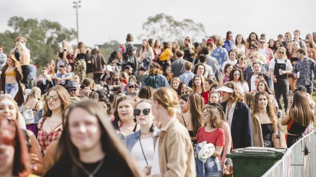 Almost 130 people used the pill testing service at Canberra's Groovin the Moo on Sunday. 