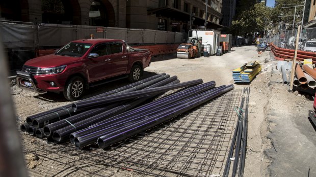 Repeated delays to construction of the light rail line on George Street in Sydney's CBD have infuriated businesses.