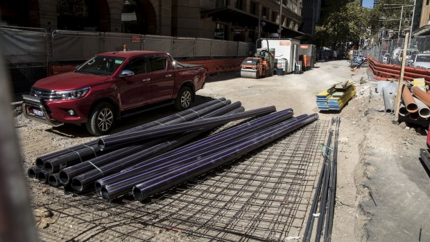 Repeated delays to construction of the light rail line on George Street in Sydney's CBD have infuriated businesses.