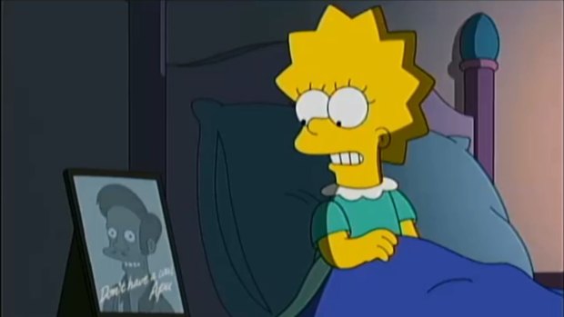 Lisa Simpson addresses Apu controversy on The Simpsons.