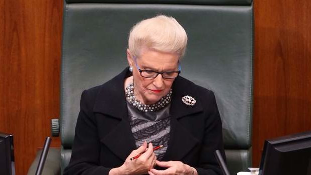 Manager of Opposition Business Tony Burke seeks to move a no confidence motion against Madam Speaker Bronwyn Bishop during question time. Photo: Andrew Meares