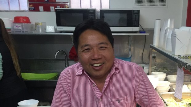 Thai Le was preparing Hokkien Mee in his restaurant on Friday when he saw the smoke.