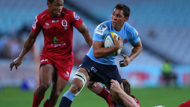 The Reds have had to scramble a lot in defence against the Waratahs tonight, not always successfully.