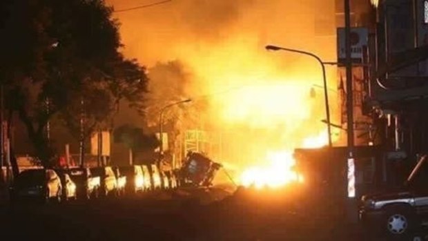 A blast rocked Kabul on Monday.