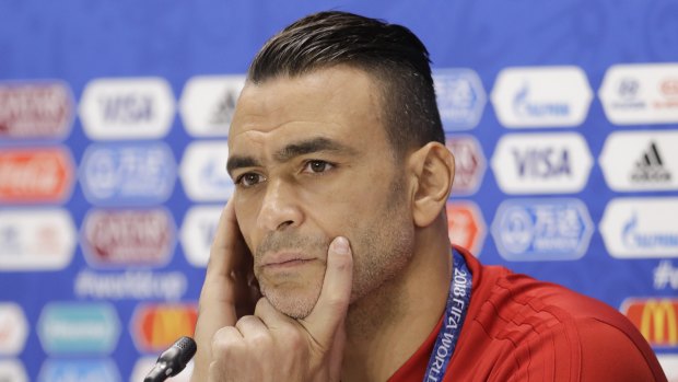 Egypt goalkeeper Essam El Hadary.