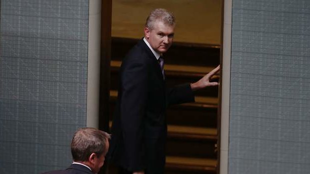 Manger of Opposition Business Tony Burke leaves the House of Representatives. Photo: Alex Ellinghausen