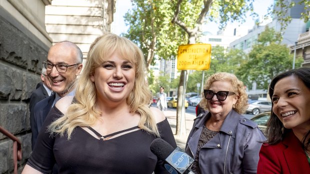 Rebel Wilson at the Court of Appeal.
