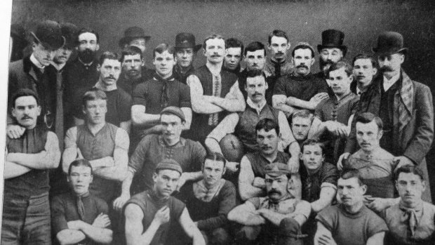 The Melbourne Football Club team of 1886.
