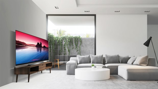 LG's E8 starts at $4999 for the 55-inch model, featuring better speakers and a slightly different design compared to the C series.