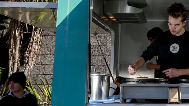 Arts/law student Daniel Poole has founded Crepes for Change, Australia's first not-for-profit food truck. 