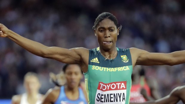 Semenya covets 'the double': gold in the 800m and 1500m track events. 