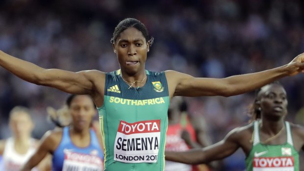 Semenya covets 'the double': gold in the 800m and 1500m track events. 