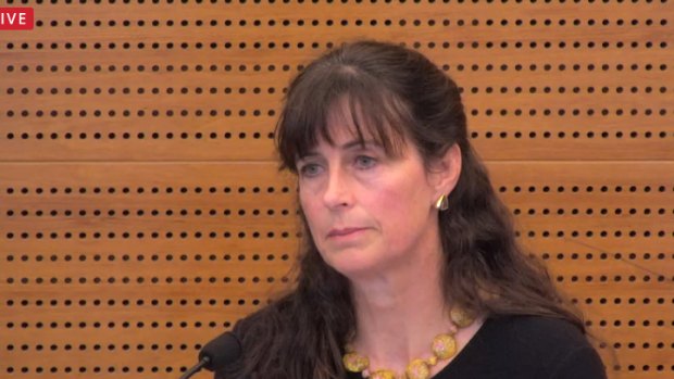ASIC\'s Louise Macaulay at the royal commission on Friday.