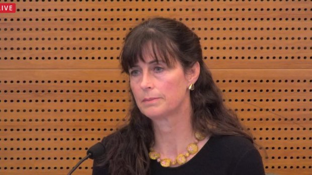 ASIC\'s Louise Macaulay at the royal commission on Friday.