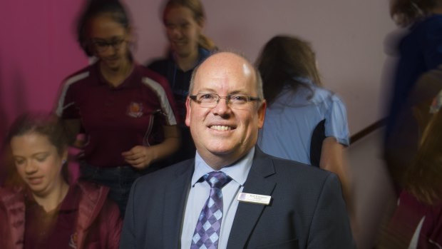 Lyneham High School principal Rob Emanuel, who runs one of Canberra's most packed schools.