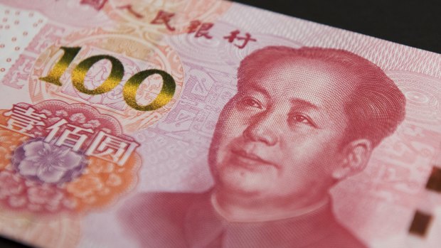 China's yuan has slumped against the US dollar.