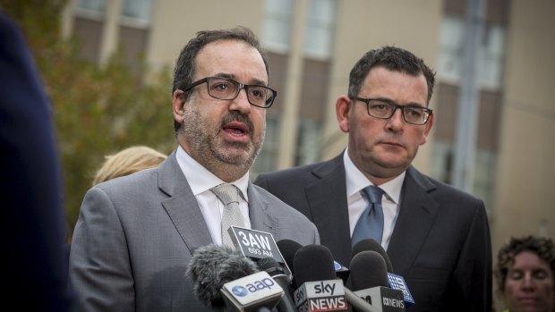 Attorney-General Martin Pakula, left, will reform suppression orders amid concerns they were being used too broadly.
