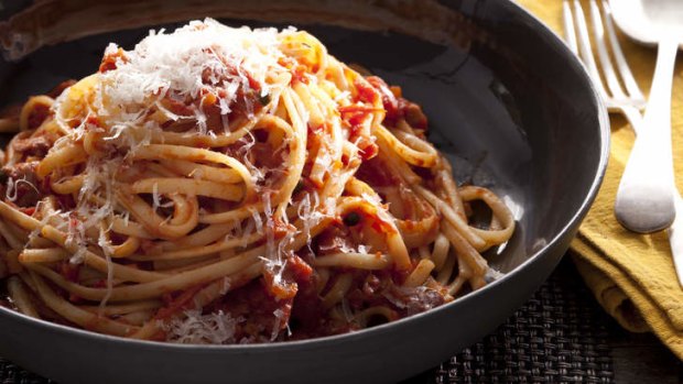 Spaghetti puttanesca.
