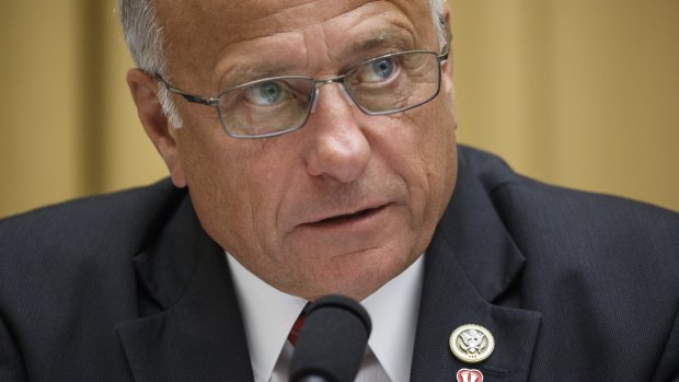Representative Steve King, a Republican from Iowa, speaks during a House Judiciary Committee on social media filtering practices in Washington, DC.