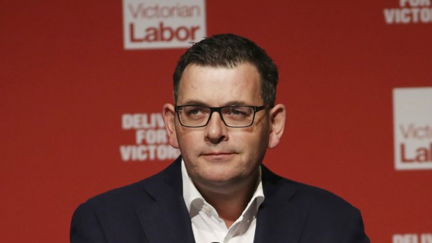 Premier Daniel Andrews said his government's proposed donations reforms would limit corporate influence on politics. 