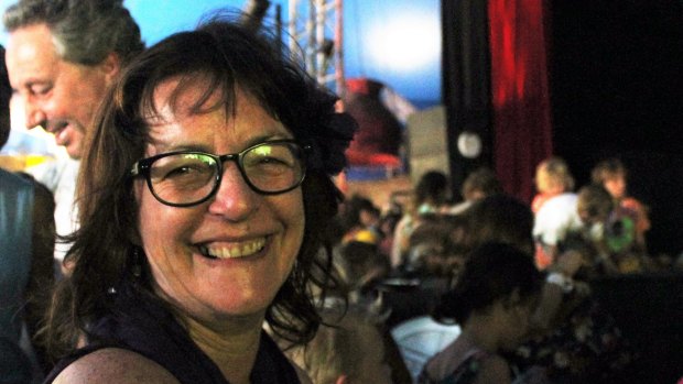 Caroline Douglas lives for Tent City at Woodford Folk Festival.