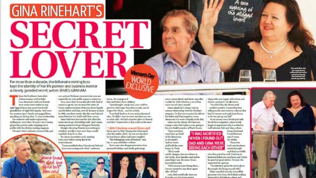 Son tells Woman's Day of his father's relationship with Australia's richest woman.