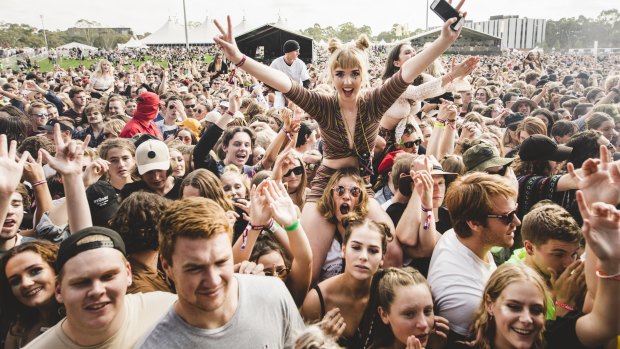 Thousands of people descended on the University of Canberra for Groovin the Moo on Sunday.