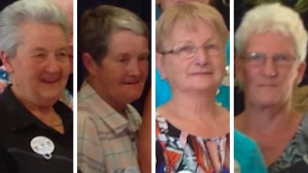 The four women killed in the Navarre crash: from left) Tess Ely , Dianne Barr, Claudia Jackson, Elaine Middleton