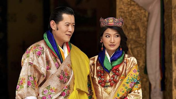 Watch out Lauren Jackson:  Bhutan's queen Jetsun Pema Wangchuk at her wedding to King Jigme Khesar Namgyel Wangchuck in 2011.