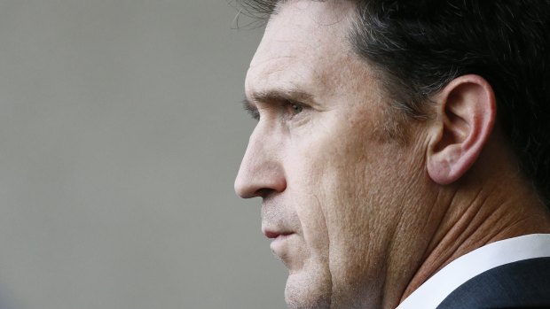 Going nowhere: James Sutherland.