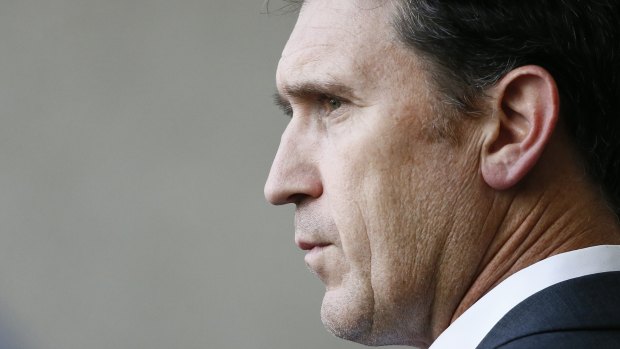 Going nowhere: James Sutherland.