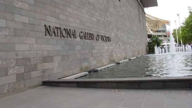 There will be images representing the events of Anzac day projected onto the wall of the NGV. 