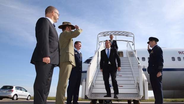 Prime Minister Tony Abbott arrives in Paris on Thursday. Photo: Andrew Meares