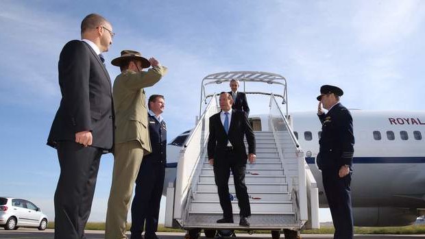 Prime Minister Tony Abbott arrives in Paris on Thursday. Photo: Andrew Meares