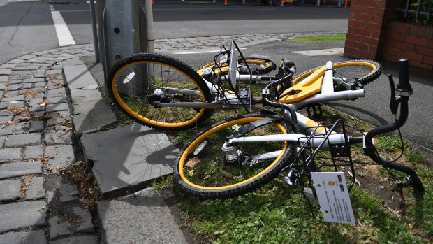 The prankish placement of the bikes was funny at first, then it just became a bit ho-hum.