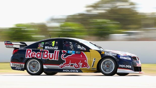 Jamie Whincup in action in Perth.