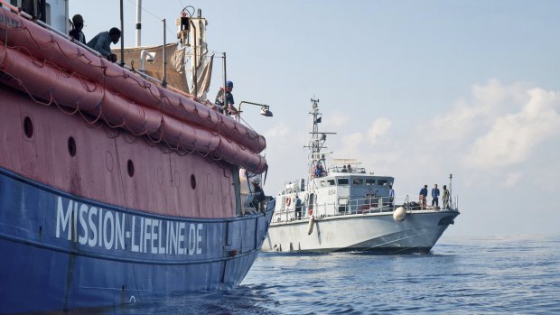 Italy's interior minister says Malta should allow a Dutch-flagged rescue ship carrying 224 migrants to make port there because the ship is now in Maltese waters. 
