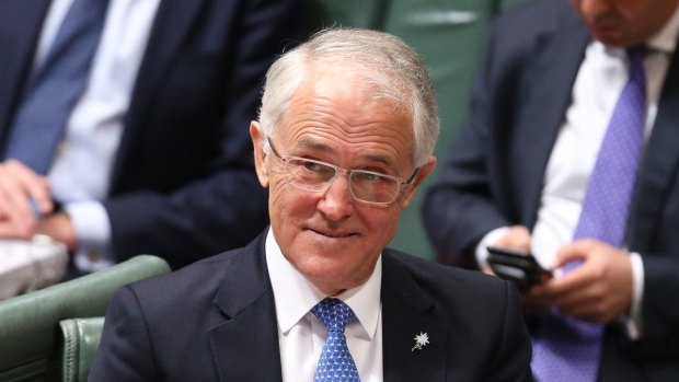 Prime Minister Malcolm Turnbull during question time on Monday.