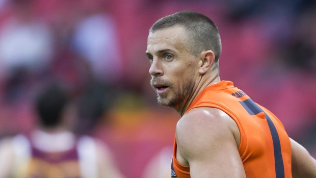 On the comeback trail: Brett Deledio is back in the Giants team for the first time since round six.