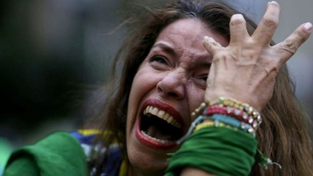 Brazilian fans were left devastated by the mauling.
